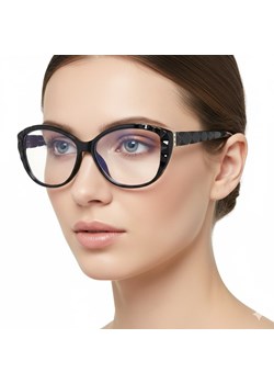 Damskie okulary zerówki z filtrem Blue Light POL-BLF-979K czarne ze sklepu Stylion w kategorii Okulary zerówki damskie - zdjęcie 186669519