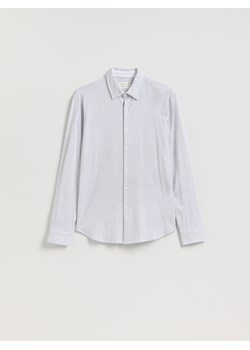 Reserved - Bawełniana koszula slim fit - biały ze sklepu Reserved w kategorii Koszule męskie - zdjęcie 186673069