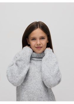 Reserved - Gładki sweter z golfem - jasnoszary ze sklepu Reserved w kategorii Swetry dziewczęce - zdjęcie 186673305