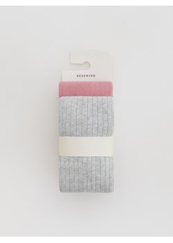 Reserved - Rajstopy 2 pack - jasnofioletowy ze sklepu Reserved w kategorii Rajstopy dziecięce - zdjęcie 186673349