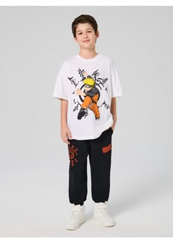 Sinsay - Bawełniana koszulka z nadrukiem Naruto - biały ze sklepu Sinsay w kategorii T-shirty chłopięce - zdjęcie 186674238