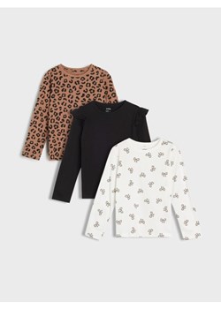 Sinsay - Koszulki z długimi rękawami 3 pack - wielobarwny ze sklepu Sinsay w kategorii T-shirty chłopięce - zdjęcie 186674255