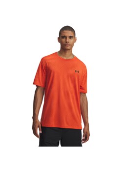 Męska koszulka treningowa Under Armour UA Tech Vent Jacquard - pomarańczowa ze sklepu Sportstylestory.com w kategorii T-shirty męskie - zdjęcie 186674716
