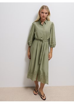 Mohito - Koszulowa zielona sukienka maxi - khaki ze sklepu Mohito w kategorii Sukienki - zdjęcie 186677059