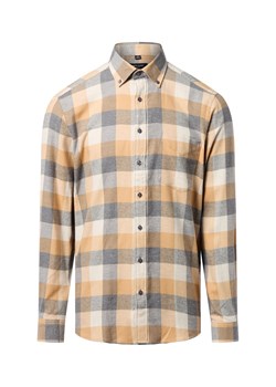 Andrew James Męska koszula flanelowa Mężczyźni Regular Fit Bawełna piaskowy w kratkę ze sklepu vangraaf w kategorii Koszule męskie - zdjęcie 186677275