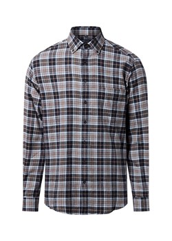 Andrew James Męska koszula flanelowa Mężczyźni Regular Fit Bawełna antracytowy w kratkę ze sklepu vangraaf w kategorii Koszule męskie - zdjęcie 186677277