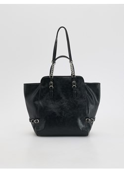 Reserved - Torebka shopper z klamrami - czarny ze sklepu Reserved w kategorii Torby Shopper bag - zdjęcie 186678266