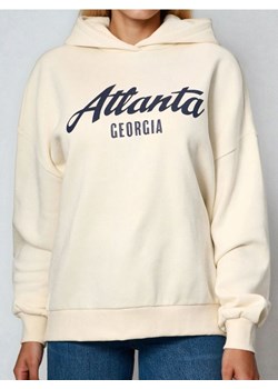 Sinsay - Bluza hoodie w stylu akademickim - kremowy ze sklepu Sinsay w kategorii Bluzy damskie - zdjęcie 186679465