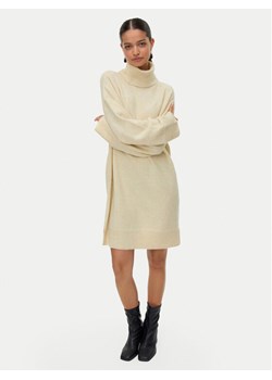 Vero Moda Sukienka dzianinowa Aquarius 10331900 Beżowy Regular Fit ze sklepu MODIVO w kategorii Sukienki - zdjęcie 186680077
