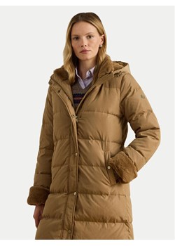 LAUREN RALPH LAUREN Płaszcz zimowy 297P04130001 Beżowy Regular Fit ze sklepu MODIVO w kategorii Płaszcze damskie - zdjęcie 186680167