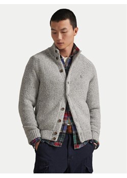 Polo Ralph Lauren Kardigan 710979109002 Szary Regular Fit ze sklepu MODIVO w kategorii Swetry męskie - zdjęcie 186680196