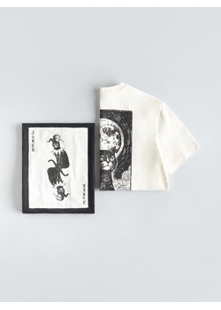 Reserved - T-shirt relaxed z nadrukiem na plecach - czarny ze sklepu Reserved w kategorii T-shirty męskie - zdjęcie 186681697