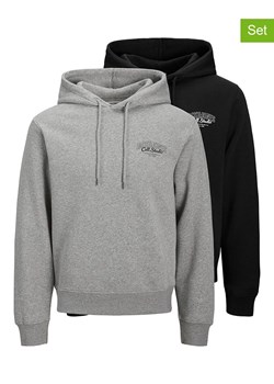 Jack &amp; Jones Bluzy (2 szt.) w kolorze czarno-szarym ze sklepu Limango Polska w kategorii Bluzy męskie - zdjęcie 186682726