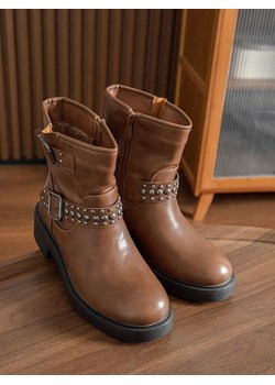 Sixth Sens Botki w kolorze jasnobrązowym ze sklepu Limango Polska w kategorii Botki - zdjęcie 186682827