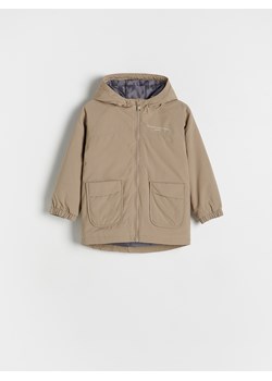 Reserved - Ocieplana kurtka parka z kapturem - brązowy ze sklepu Reserved w kategorii Kurtki chłopięce - zdjęcie 186684257