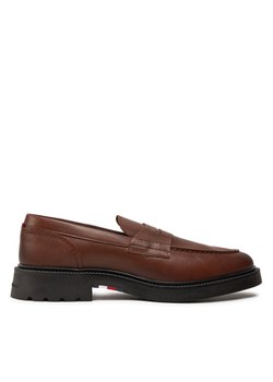 Tommy Hilfiger Loafersy Comfort Lwt Lth Loafer FM0FM05089 Brązowy ze sklepu MODIVO w kategorii Półbuty męskie - zdjęcie 186685796
