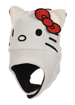 Hello Kitty Czapka &quot;Hello Kitty&quot; w kolorze białym ze sklepu Limango Polska w kategorii Czapki dziecięce - zdjęcie 186686745