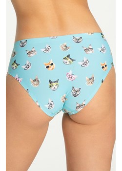 Julimex figi damskie Cats Simple Classic, Kolor niebieski-wzór, Rozmiar 2XL, Julimex ze sklepu Intymna w kategorii Majtki damskie - zdjęcie 186686966