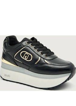 Liu Jo Skórzane sneakersy MAXI WONDER PLUS 01 ze sklepu Gomez Fashion Store w kategorii Buty sportowe damskie - zdjęcie 186687066