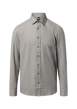 Andrew James Męska koszula flanelowa Mężczyźni Regular Fit Bawełna szary wzorzysty ze sklepu vangraaf w kategorii Koszule męskie - zdjęcie 186693948