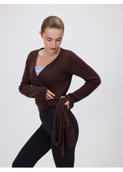 Reserved - Sweter z wełną - ciemnobrązowy ze sklepu Reserved w kategorii Swetry damskie - zdjęcie 186695306
