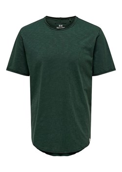 ONLY &amp; SONS Koszulka &quot;Benne&quot; w kolorze ciemnozielonym ze sklepu Limango Polska w kategorii T-shirty męskie - zdjęcie 186696256