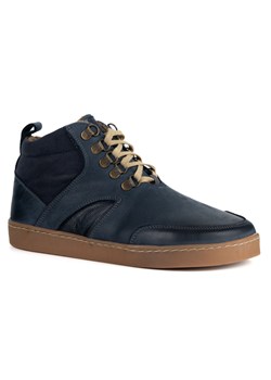 Barefoot zimowe buty skórzane unisex Explorer niebieskie ze sklepu butyolivier w kategorii Botki - zdjęcie 186696979