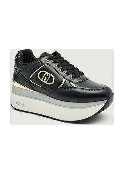 Liu Jo Skórzane sneakersy MAXI WONDER PLUS 01 ze sklepu Gomez Fashion Store w kategorii Buty sportowe damskie - zdjęcie 186697125