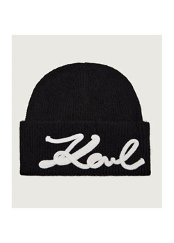 Karl Lagerfeld Czapka k/signature | z dodatkiem wełny ze sklepu Gomez Fashion Store w kategorii Czapki zimowe damskie - zdjęcie 186697166