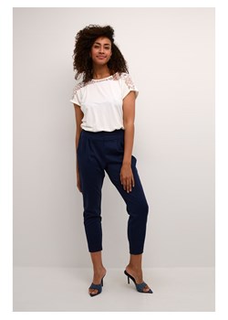 Kaffe Spodnie w kolorze granatowym ze sklepu Limango Polska w kategorii Spodnie damskie - zdjęcie 186698188