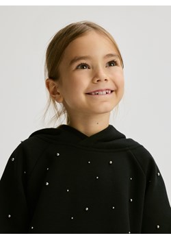 Reserved - Bluza z aplikacjami - czarny ze sklepu Reserved w kategorii Bluzy dziewczęce - zdjęcie 186698419
