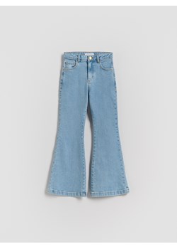 Reserved - Jeansy flare high waist - niebieski ze sklepu Reserved w kategorii Spodnie dziewczęce - zdjęcie 186698717
