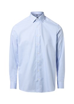 Finshley & Harding Męska koszula biznesowa Mężczyźni Modern Fit Bawełna jasnoniebieski w kratkę ze sklepu vangraaf w kategorii Koszule męskie - zdjęcie 186698966