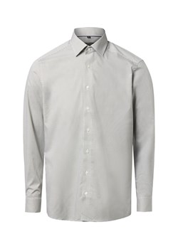 Finshley & Harding Męska koszula biznesowa Mężczyźni Modern Fit Bawełna oliwkowy w kratkę ze sklepu vangraaf w kategorii Koszule męskie - zdjęcie 186698967