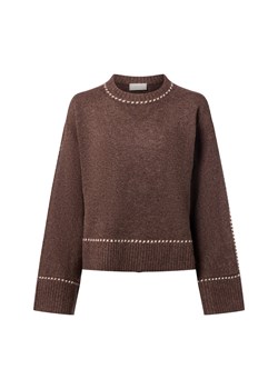 Neo Noir Damski sweter z dzianiny z wełną - Roeme Kobiety Sztuczne włókno czekoladowy jednolity - id: 786225-0002-00340 - marki Neo Noir - 186698976 Neo Noir Damski sweter z dzianiny z wełną - Roeme Kobiety Sztuczne włókno czekoladowy jednolity ze sklepu vangraaf w kategorii Swetry damskie - zdjęcie 186698976