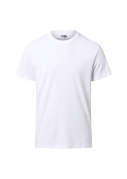Finshley & Harding London Koszulka męska Mężczyźni Bawełna biały jednolity ze sklepu vangraaf w kategorii T-shirty męskie - zdjęcie 186698979