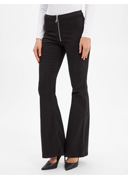 HUGO BLUE Spodnie - Hizumi Kobiety Bawełna czarny jednolity ze sklepu vangraaf w kategorii Spodnie damskie - zdjęcie 186698989