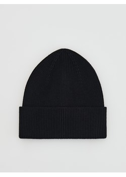Reserved - Czapka beanie z wiskozą - czarny - id: 051FE-99X - marki Reserved - 186701186 Reserved - Czapka beanie z wiskozą - czarny ze sklepu Reserved w kategorii Czapki zimowe męskie - zdjęcie 186701186