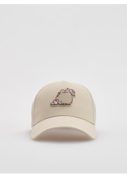 Reserved - Czapka z daszkiem Pusheen - beżowy ze sklepu Reserved w kategorii Czapki dziecięce - zdjęcie 186701198