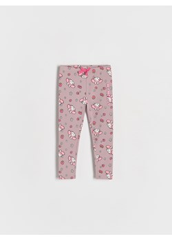 Reserved - Bawełniane legginsy My Melody - fioletowy ze sklepu Reserved w kategorii Spodnie dziewczęce - zdjęcie 186701527
