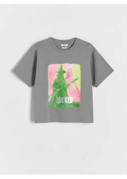 Reserved - T-shirt Wicked - ciemnoszary ze sklepu Reserved w kategorii Bluzki dziewczęce - zdjęcie 186701555