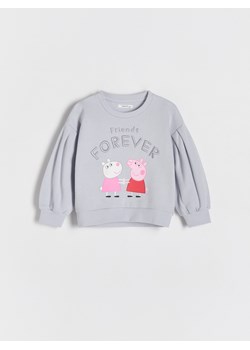Reserved - Bawełniana bluza Świnka Peppa - jasnoniebieski ze sklepu Reserved w kategorii Bluzy dziewczęce - zdjęcie 186701878