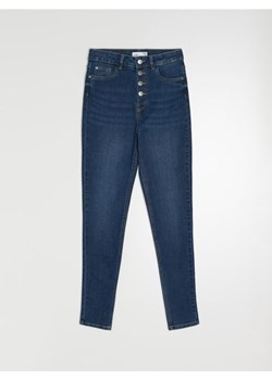 Sinsay - Jeansy skinny high waist - niebieski ze sklepu Sinsay w kategorii Jeansy damskie - zdjęcie 186703055