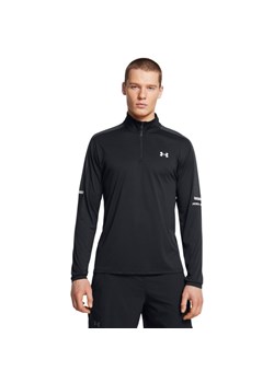 Męski longsleeve treningowy Under Armour UA Tech Utility 1/4 Zip - czarny ze sklepu Sportstylestory.com w kategorii T-shirty męskie - zdjęcie 186703137