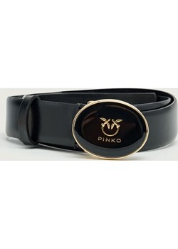 Pinko Skórzany pasek ROUND ENAMEL H2,8 ze sklepu Gomez Fashion Store w kategorii Paski damskie - zdjęcie 186703969