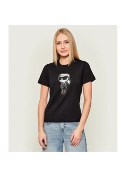 Karl Lagerfeld T-shirt IKON SKETCH | Regular Fit ze sklepu Gomez Fashion Store w kategorii Bluzki damskie - zdjęcie 186703977
