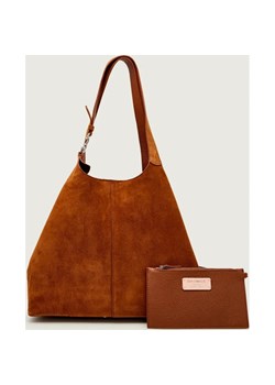 Coccinelle Shopperka + saszetka C-Easy | zamsz ze sklepu Gomez Fashion Store w kategorii Torby Shopper bag - zdjęcie 186703997