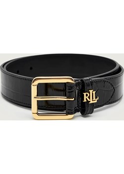 LAUREN RALPH LAUREN Skórzany pasek GLOSSY EMBSD ze sklepu Gomez Fashion Store w kategorii Paski damskie - zdjęcie 186704016