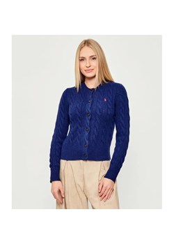 POLO RALPH LAUREN Wełniany kardigan | Slim Fit | z dodatkiem kaszmiru ze sklepu Gomez Fashion Store w kategorii Swetry damskie - zdjęcie 186704026