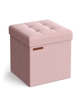 Songmics Hocker w kolorze jasnoróżowym ze schowkiem - 38 x 38 x 38 cm ze sklepu Limango Polska w kategorii Pufy i siedziska - zdjęcie 186705077
